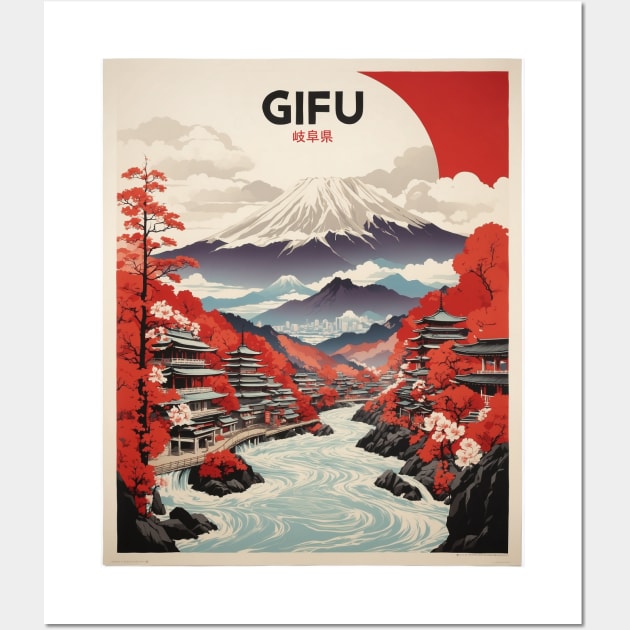 Gifu Japan Vintage Poster Tourism Wall Art by TravelersGems